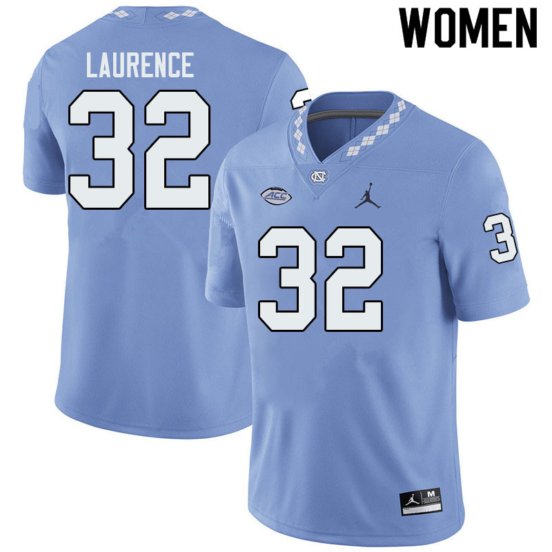 Jordan Brand Women #32 Mason Laurence North Carolina Tar Heels College Football Jerseys Sale-Blue